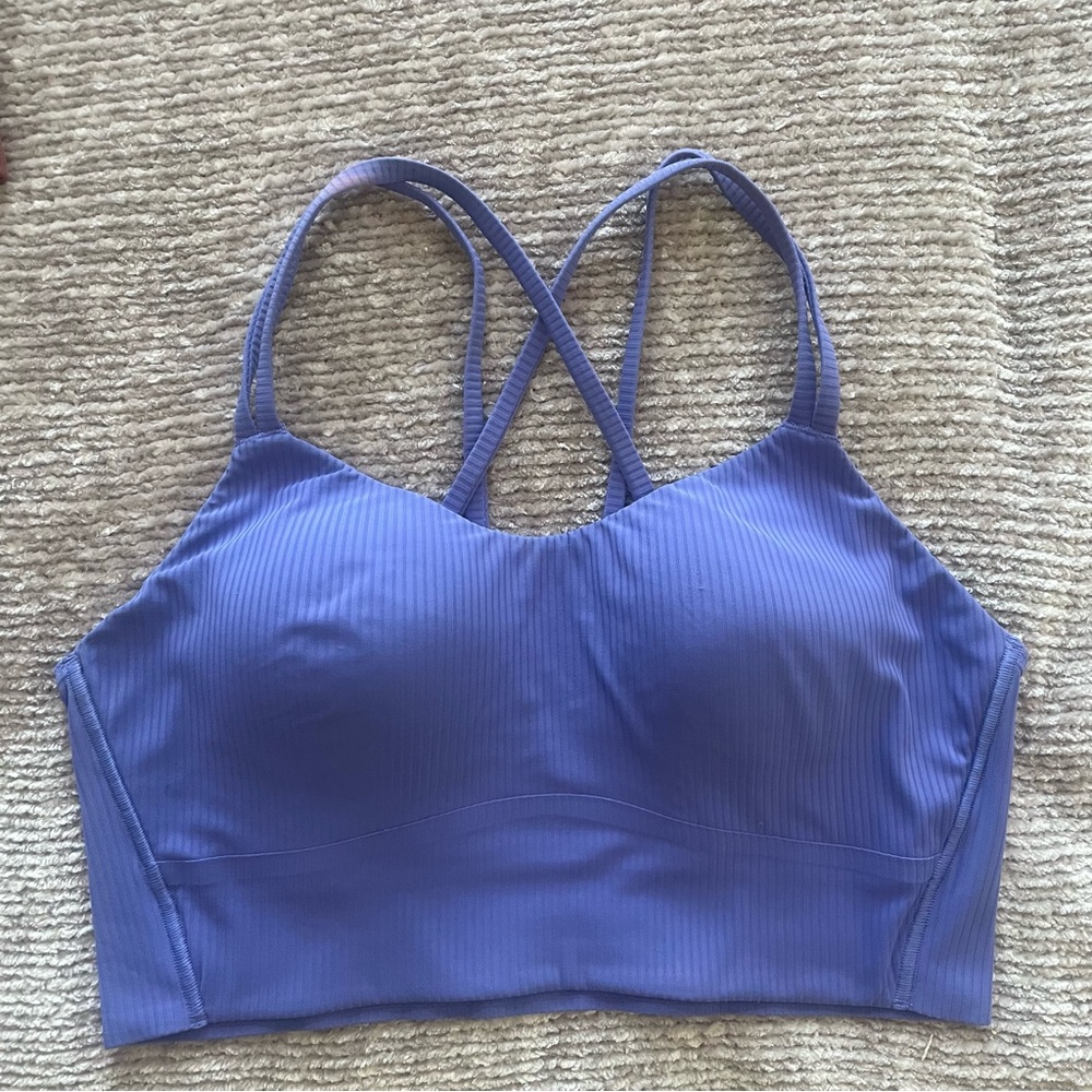 Lilac Double-Strap Sports Bra - Picture 3 of 7